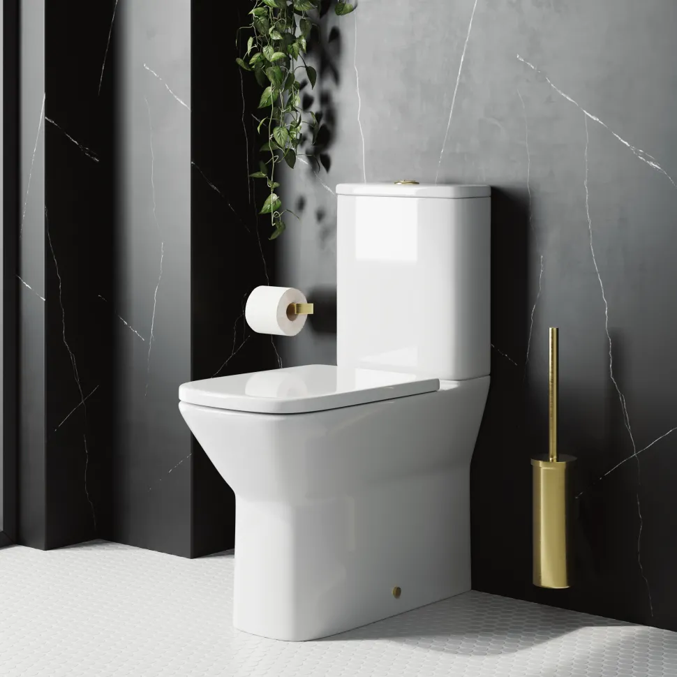 Harbour Alchemy Rimless Back to Wall Comfort Height Toilet & Soft Close Seat