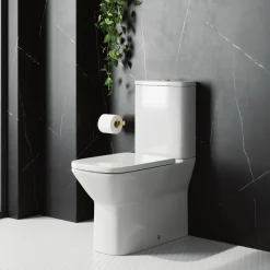 Harbour Alchemy Rimless Back to Wall Close Coupled Toilet & Soft Close Seat