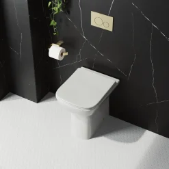 Harbour Alchemy Rimless Back To Wall Comfort Height Toilet & Soft Close Seat