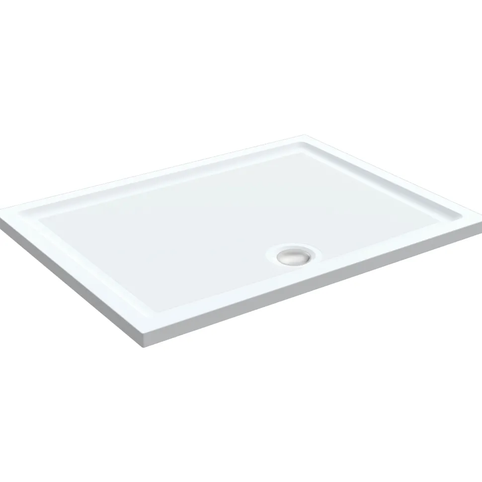 Harbour Anti Slip Gel Coated Stone Resin Rectangular Shower Tray - 14 Sizes