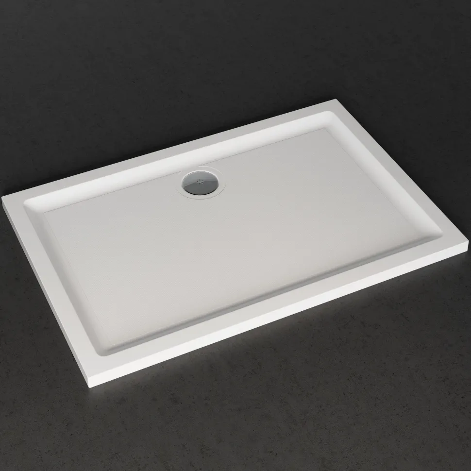 Harbour Anti Slip Gel Coated Stone Resin Rectangular Shower Tray - 14 Sizes