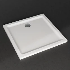 Harbour Anti Slip Gel Coated Stone Resin Square Shower Tray - 2 Sizes