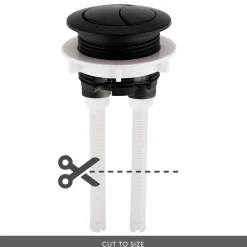 Harbour Cistern Flush Button 38mm - Matt Black