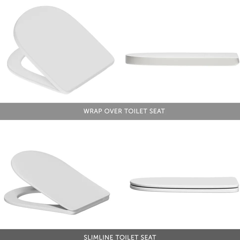 Harbour Clarity Back to Wall Rimless Comfort Height Toilet & Soft Close Seat