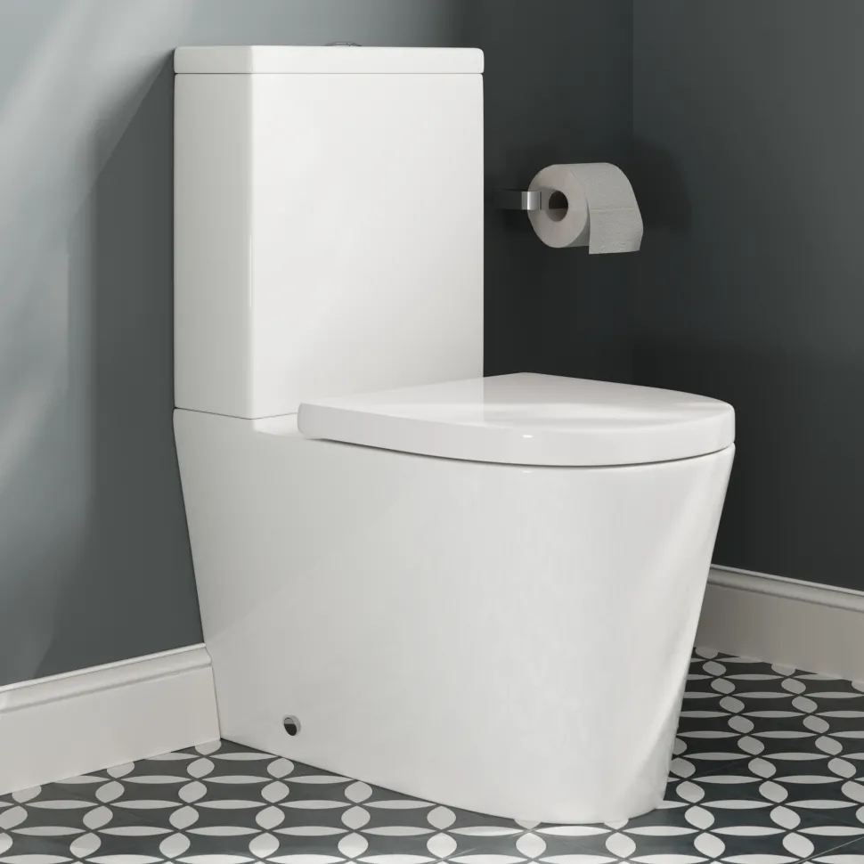 Harbour Clarity Back to Wall Rimless Comfort Height Toilet & Soft Close Seat