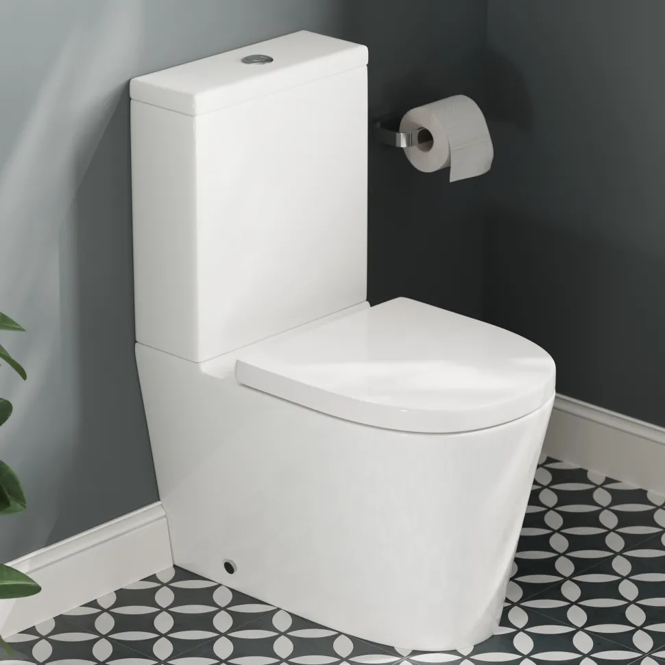 Harbour Clarity Back to Wall Rimless Comfort Height Toilet & Soft Close Seat