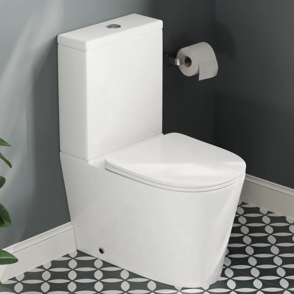 Harbour Clarity Back to Wall Rimless Comfort Height Toilet & Soft Close Seat