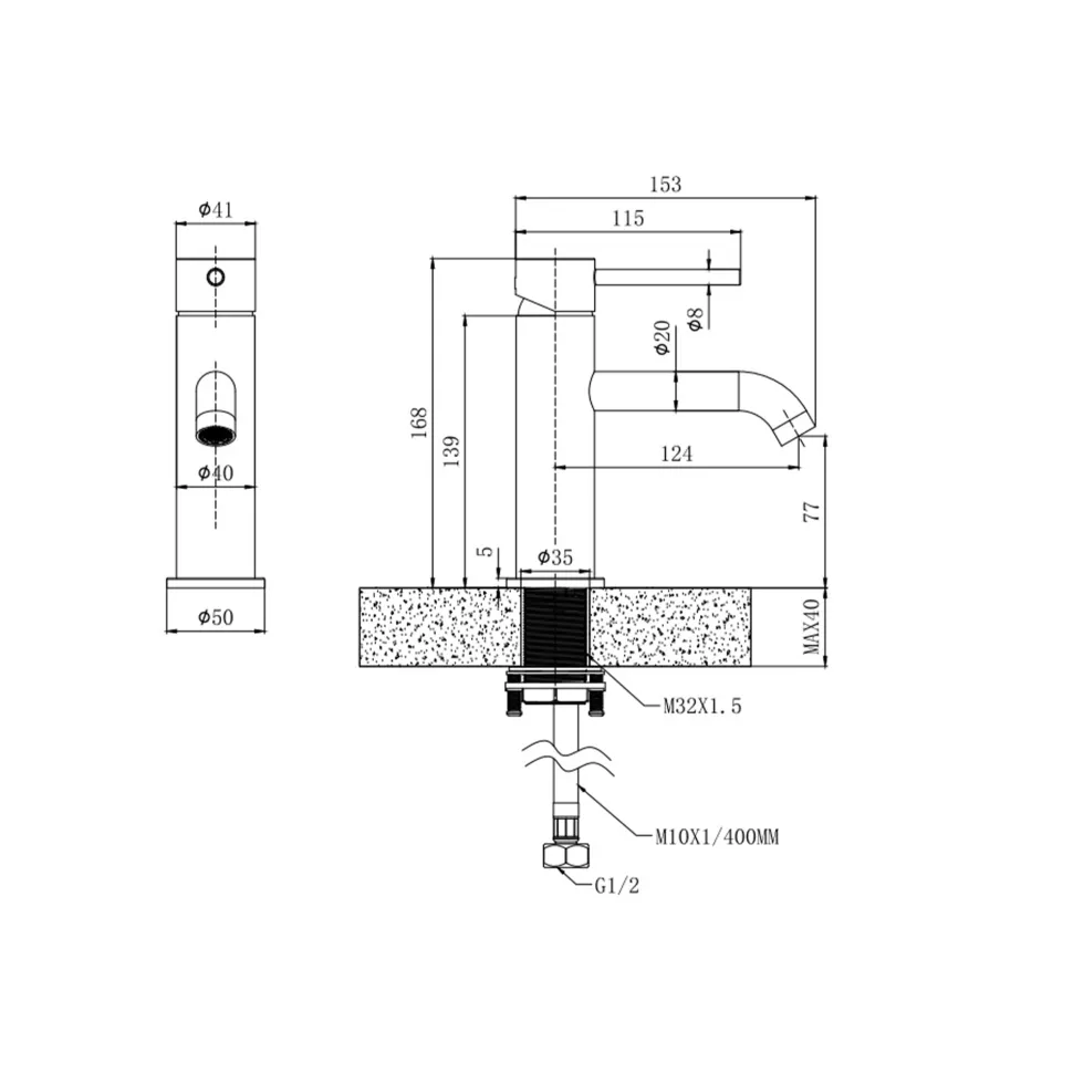 Harbour Clarity Basin Mixer Tap & Waste