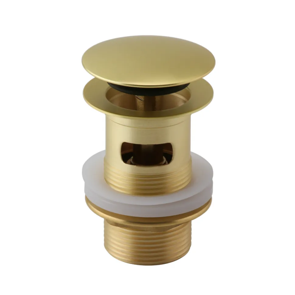 Harbour Clarity Brushed Brass Basin Mixer Tap & Waste