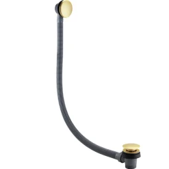 Harbour Clarity Brushed Brass Easy Clean Clicker Bath Waste