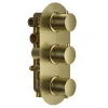 Harbour Clarity Brushed Brass 3 Outlet Thermostatic Concealed Shower Valve