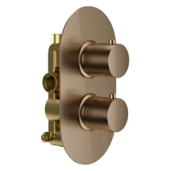 Harbour Clarity Brushed Bronze Concealed Shower Valve & Slide Rail Kit