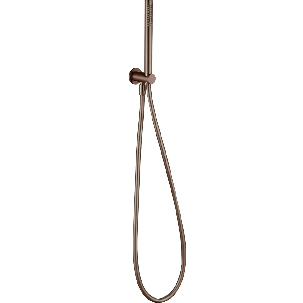 Harbour Clarity Brushed Bronze Shower Package with 2 Outlet Valve, Fixed Head & Ceiling Arm and Wall Shower Kit