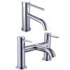 Harbour Clarity Chrome Basin Mixer Tap and Deck Mounted Bath Mixer Tap