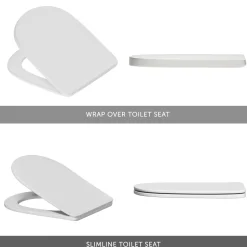 Harbour Clarity Close Coupled Rimless Toilet & Soft Close Seat
