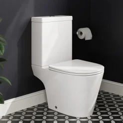 Harbour Clarity Close Coupled Rimless Toilet & Soft Close Seat