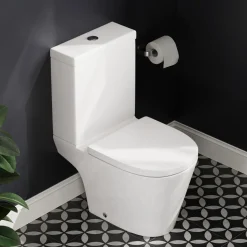 Harbour Clarity Close Coupled Rimless Toilet & Soft Close Seat