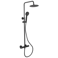 Harbour Clarity Cool Touch Exposed Thermostatic Rigid Riser Shower Kit with Round Handset