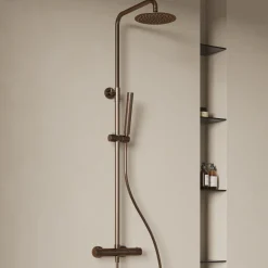 Harbour Clarity Cool Touch Round Thermostatic Rigid Riser Shower Kit