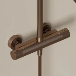 Harbour Clarity Cool Touch Round Thermostatic Rigid Riser Shower Kit