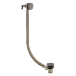 Harbour Clarity Gunmetal Shower Package with 2 Outlet Valve, Slide Rail Kit and Overflow Bath Filler