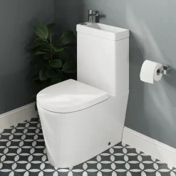 Harbour Clarity 2 in 1 Wash Basin & Comfort Height Toilet with Soft Close Seat