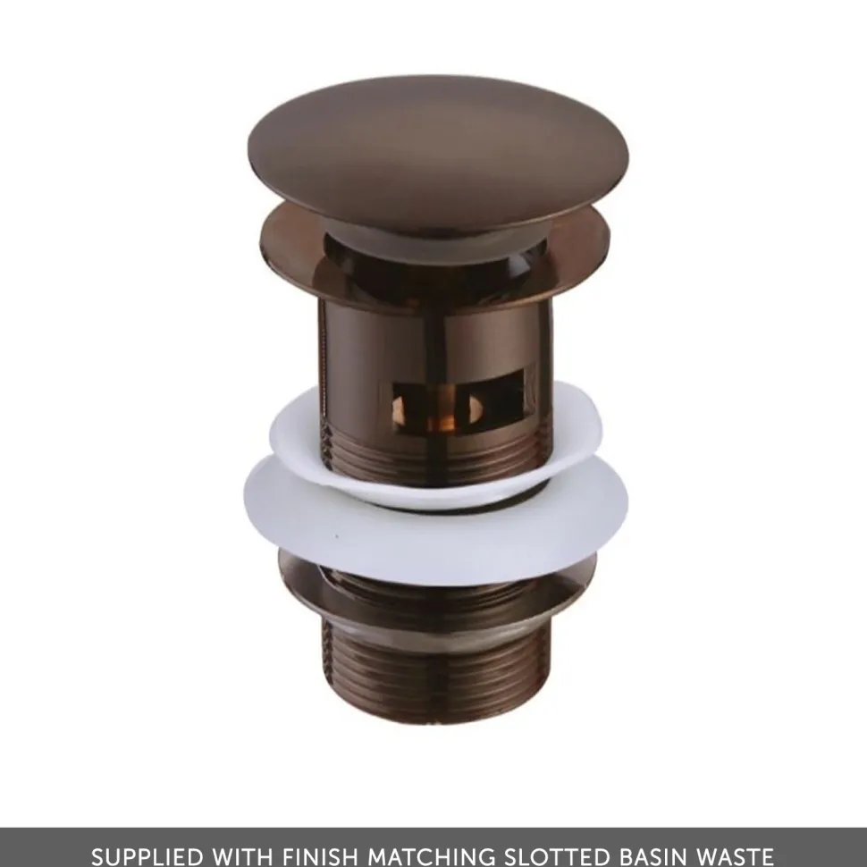 Harbour Clarity Knurled Basin Mixer Tap & Waste