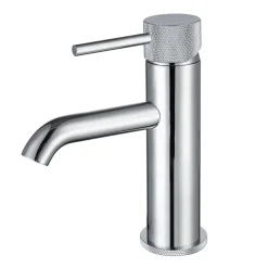 Harbour Clarity Knurled Basin Mixer Tap & Waste