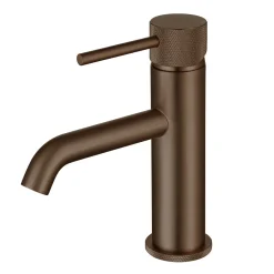 Harbour Clarity Knurled Basin Mixer Tap & Waste and Bath Shower Mixer Tap with Shower Kit
