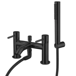 Harbour Clarity Knurled Bath Shower Mixer Tap & Shower Kit