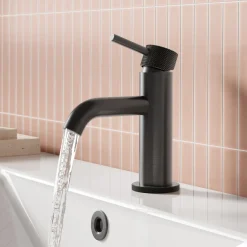 Harbour Clarity Knurled Mini Mono Basin Mixer Tap & Waste