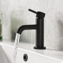 Harbour Clarity Knurled Mini Mono Basin Mixer Tap & Waste