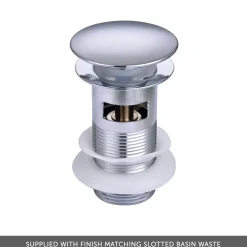 Harbour Clarity Knurled Mini Mono Basin Mixer Tap & Waste