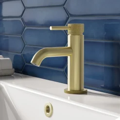 Harbour Clarity Knurled Mini Mono Basin Mixer Tap & Waste