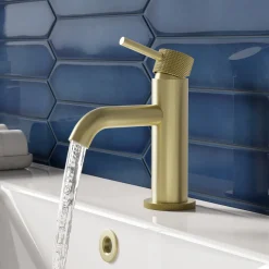 Harbour Clarity Knurled Mini Mono Basin Mixer Tap & Waste