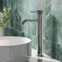 Harbour Clarity Knurled Tall Basin Mixer Tap