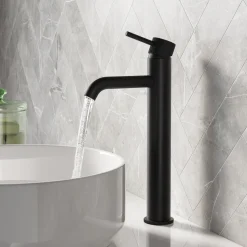 Harbour Clarity Knurled Tall Basin Mixer Tap