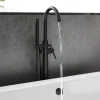 Harbour Clarity Matt Black Floorstanding Bath Shower Mixer & Shower Kit