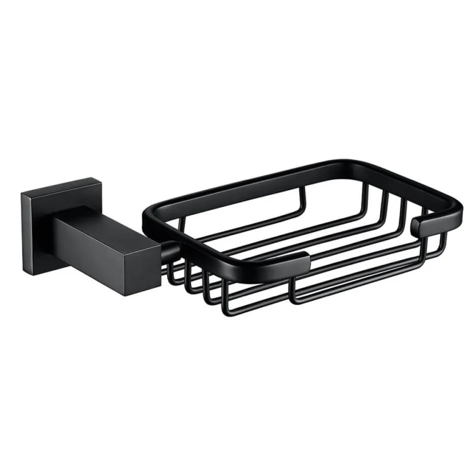 Harbour Clarity Matt Black Soap Basket