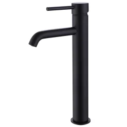 Harbour Clarity Matt Black Tall Basin Mixer Tap