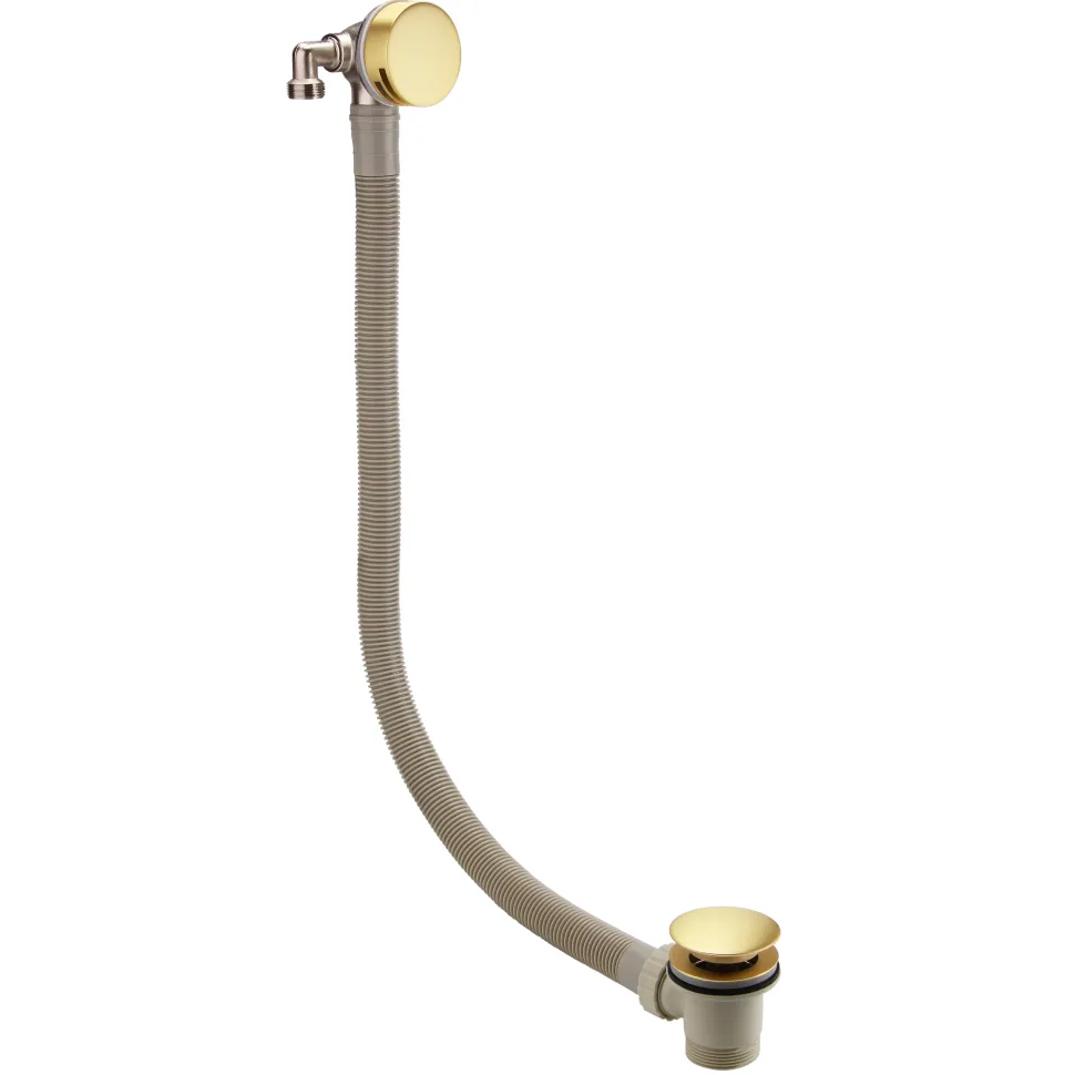 Harbour Clarity Overflow Bath Filler - Brushed Brass