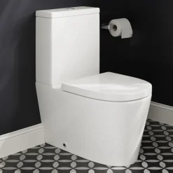 Harbour Clarity Rimless Back to Wall Close Coupled Toilet & Soft Close Seat