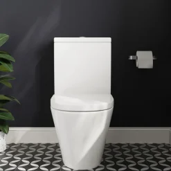 Harbour Clarity Rimless Back to Wall Close Coupled Toilet & Soft Close Seat