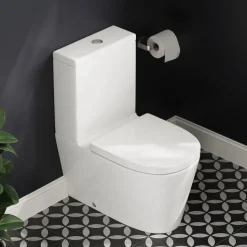 Harbour Clarity Rimless Back to Wall Close Coupled Toilet & Soft Close Seat