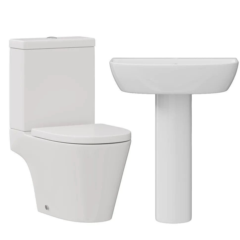 Harbour Clarity Rimless Toilet & Basin Bathroom Suite