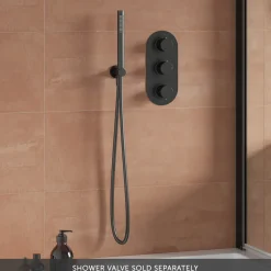 Harbour Clarity Round Shower Handset with Wall Outlet & Hose