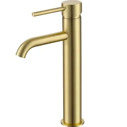 Harbour Clarity Tall Basin Mixer Tap - Brushed Brass