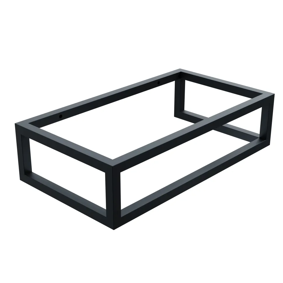 Harbour Concrete 400mm Cloakroom Wall Hung Concrete Grey Basin & Frame