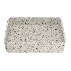 Harbour Concrete 500mm Rectangular Countertop Basin - Natural Terrazzo