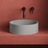 Harbour Concrete 390mm Round Countertop Basin - Concrete Grey